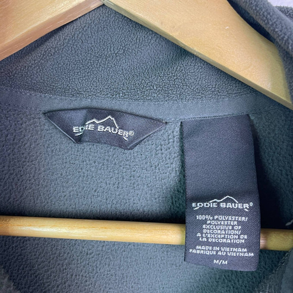 Eddie Bauer First Ascent Quarter Zip Fleece Pullover Jacket Men's Size Medium - Picture 3 of 7